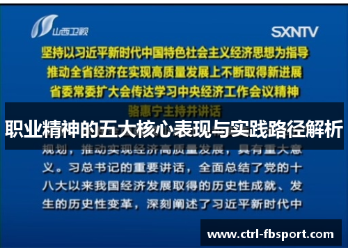 职业精神的五大核心表现与实践路径解析